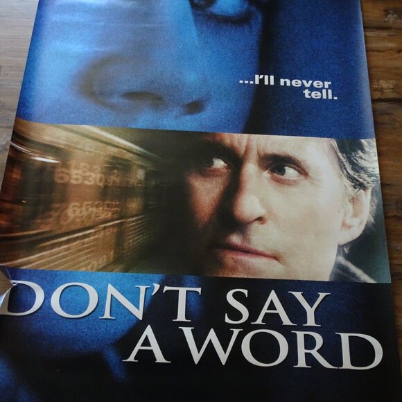 DON'T SAY A WORD - MOVIE BANNER WITH MICHAEL DOUGLAS - Picture 1 of 6